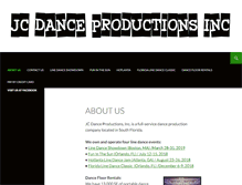 Tablet Screenshot of jcdanceproductions.com